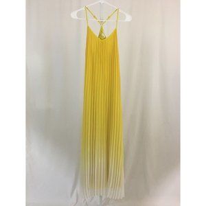 Bar III NEW Yellow White Dress NWT